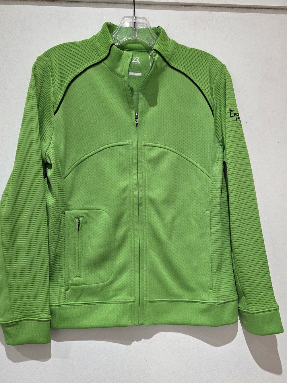 Cutter & Buck Bright Green Full-Zip Athletic Jacket